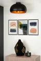 Lampa sufitowa SHARAN Czarny śr.38cm. E27 Lucide 30186/38/30 | 5411212302922 noxbox lampynox www.lampynox.pl