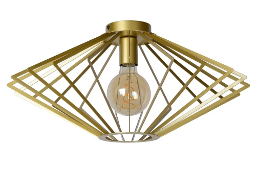 Lampa sufitowa DIAMOND Matowe Złoto-Mosiądz śr.52cm. E27 Lucide 73107/52/02 | 5411212730473 noxbox lampynox www.lampynox.pl