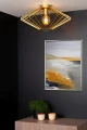 Lampa sufitowa DIAMOND Matowe Złoto-Mosiądz śr.52cm. E27 Lucide 73107/52/02 | 5411212730473 noxbox lampynox www.lampynox.pl