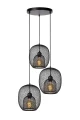 Lampa wisząca JERREL Czarny 3xE27 Lucide 78396/03/30 | 5411212782861 noxbox lampynox www.lampynox.pl