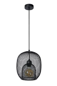 JERREL Czarny śr.25cm. E27 Lampa wisząca
