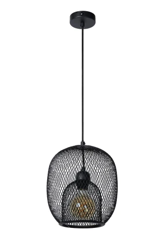 Lampa wisząca JERREL Czarny śr.25cm. E27 Lucide 78396/01/30 | 5411212782830 noxbox lampynox www.lampynox.pl
