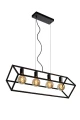 Lampa wisząca FABIAN Czarny 4xE27 Lucide 00425/04/30 | 5411212010803 noxbox lampynox www.lampynox.pl