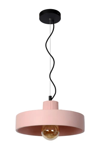 Lampa wisząca OPHELIA Różowy śr.35cm. E27 Lucide 20419/35/66 | 5411212202055 noxbox lampynox www.lampynox.pl