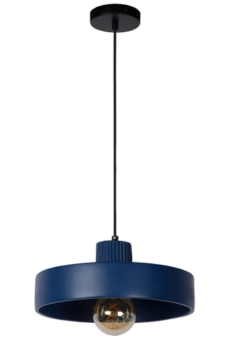 Lampa wisząca OPHELIA Niebieski śr.35cm. E27 Lucide 20419/35/35 | 5411212202048 noxbox lampynox www.lampynox.pl