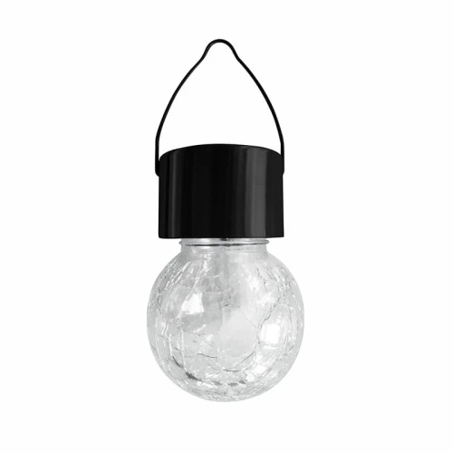 Lampka szklana czarna ogrodowa solarna KULA LED GLS232P1BKRGBD POLUX 304698  5901508304698 lampynox noxbox www.lampynox.pl 1.jpg