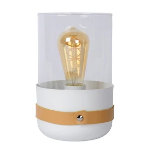 CENTUR Biała Lampka stołowa LUCIDE 06519/01/31