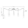 Lampa wisząca Pająk FIX MULTIPLE Czarna 5xE27 Lucide 084080530  5411212082701 lampynox noxbox www.lampynox.pl 4.jpg