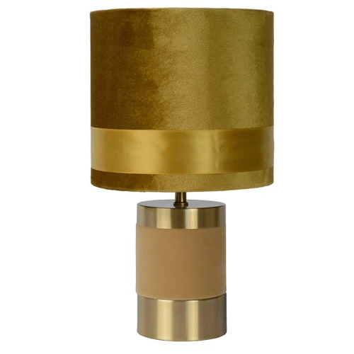 Lampka stołowa EXTRAVAGANZA FRIZZLE Żółty  Mosiądz śr. 18cm. E14 Lucide 105008134  5411212105264 lampynox noxbox www.lampynox.pl 1.jpg