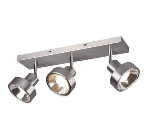 Lampa sufitowa  LEON Nikiel Mat 3 x ES111 Spot Trio 800700307  |4017807469264  noxbox lampynox www.lampynox.pl