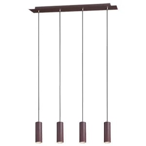 MARLEY Miedź 4xGU10 Lampa wisząca Trio 312400424