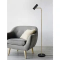 Regulowana lampa podłogowa stojąca MARLEY Mosiądz mat | Czarny GU10 Trio 412400108 | 4017807488760 noxbox lampynox www.lampynox.pl