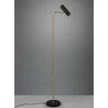 Regulowana lampa podłogowa stojąca MARLEY Mosiądz mat | Czarny GU10 Trio 412400108 | 4017807488760 noxbox lampynox www.lampynox.pl