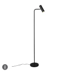MARLEY Czarny mat GU10 Regulowana lampa podłogowa stojąca Trio 412400132 