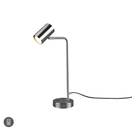Lampka stołowa MARLEY Nikiel mat GU10 Trio 512400107 | 4017807488746 noxbox lampynox www.lampynox.pl