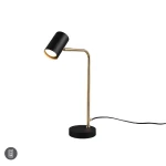 MARLEY Mosiądz mat | Czarny GU10 Lampka stołowa Trio 512400108 ( Od ręki dostępna 1szt. Wysyłka 24h. )