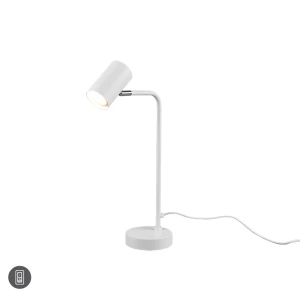 MARLEY Biały mat GU10 Lampka stołowa Trio 512400131