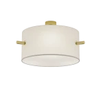 Camden Biały | Mosiądz 3xE27 Lampa sufitowa 