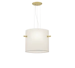 Camden Biały | Mosiądz 3xE27 Lampa wisząca