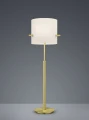 Lampa podłogowa z włącznikiem pociągowym Camden Biały | Mosiądz 3xE27 Wysokość regulowana Trio 408300308 | 4017807510683 noxbox lampynox www.lampynox.pl
