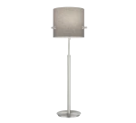 Camden Popiel | Nikiel 3xE27 Wysokość regulowana Lampa podłogowa z włącznikiem pociągowym