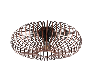 JOHANN Antyczna miedź śr.50cm E27 Lampa sufitowa
