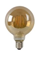 Filament bulb Amber G95 LED DIM E27 5W 2700K ściemnialna Lucide 49069/05/62 | 5411212491619 noxbox lampynox www.lampynox.pl