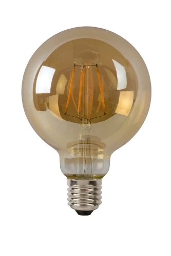 Filament bulb Amber G95 LED DIM E27 5W 2700K ściemnialna Lucide 49069/05/62 | 5411212491619 noxbox lampynox www.lampynox.pl