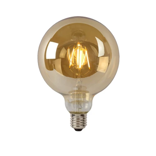 Filament bulb Amber G125 LED DIM E27 8W 2700K ściemnialna Lucide 49070/08/62 | 5411212491626 noxbox lampynox www.lampynox.pl