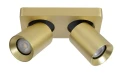 Spot NIGEL Mosiądz LED 2x5W Dim to warm CRI95 2xGU10 2200/3000K ściemnialny Lucide 09929/10/02 | 5411212092977 noxbox lampynox www.lampynox.pl