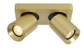 Spot NIGEL Mosiądz LED 2x5W Dim to warm CRI95 2xGU10 2200/3000K ściemnialny Lucide 09929/10/02 | 5411212092977 noxbox lampynox www.lampynox.pl
