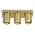 Spot NIGEL Matowe złoto | Mosiądz LED 3x5W Dim to warm CRI95 3xGU10 2200/3000K ściemnialny Lucide 09929/15/02 | 5411212092991 noxbox lampynox www.lampynox.pl