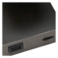 Kinkiet regulowany z ładowarką NIGEL Stal czarna LED 5W DIM Gniazdo USB GU10 3000K Lucide 09929/06/16 | 5411212092960 noxbox lampynox www.lampynox.pl