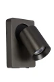 Kinkiet regulowany z ładowarką NIGEL Stal czarna LED 5W DIM Gniazdo USB GU10 3000K Lucide 09929/06/16 | 5411212092960 noxbox lampynox www.lampynox.pl
