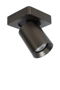 NIGEL Stal czarna LED 5W Dim to warm CRI95 GU10 2200/3000K ściemnialny Spot