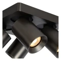 Spot NIGEL Stal czarna LED 4x5W Dim to warm CRI95 4xGU10 2200/3000K ściemnialny Lucide 09929/20/16 | 5411212093028 noxbox lampynox www.lampynox.pl