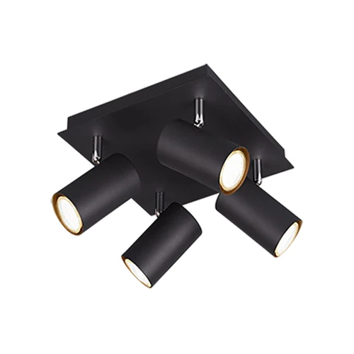 Spot MARLEY Czarny mat 4xGU10 Trio 802430432 | 4017807408676 noxbox lampynox www.lampynox.pl