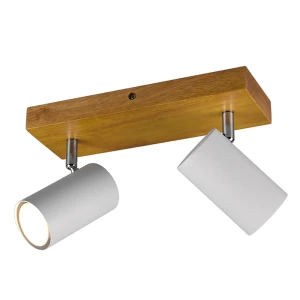 MARLEY Biały mat | Brąz 2xGU10 Spot Trio 812400231