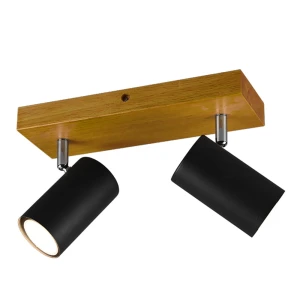 MARLEY Czarny mat | Brąz 2xGU10 Spot Trio 812400232