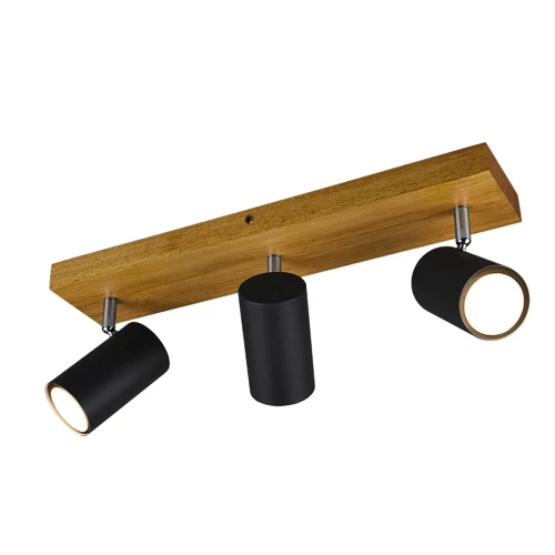 Spot MARLEY Czarny mat | Brąz 3xGU10 Trio 812400332 | 4017807488012 noxbox lampynox www.lampynox.pl