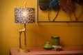 Lampa stołowa MISS TALL Matowe złoto | Mosiądz Ø25cm E27 Lucide 10506/81/02 | 5411212105424 noxbox lampynox www.lampynox.pl