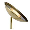 Lampa podłogowa ZENITH Matowe złoto | Mosiądz 20W LED Dim. 3000K Ø25,4cm Lucide 19791/24/02 | 5411212194008 noxbox lampynox www.lampynox.pl