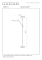 Lampa podłogowa ZENITH Matowe złoto | Mosiądz 20W LED Dim. 3000K Ø25,4cm Lucide 19791/24/02 | 5411212194008 noxbox lampynox www.lampynox.pl