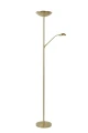 Lampa podłogowa ZENITH Matowe złoto | Mosiądz 20W LED Dim. 3000K Ø25,4cm Lucide 19791/24/02 | 5411212194008 noxbox lampynox www.lampynox.pl