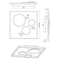 Lampa sufitowa HARRIET Antracyt LED PILOT DIM 45W 2500 + 3500K  Trio 671710442  4017807466959  noxbox lampynox www.lampynox.pl