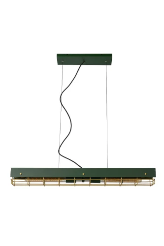 Lampa wisząca PENIGUET Zielona 2xE27 Lucide 05444/02/33 | 5411212051509 noxbox lampynox www.lampynox.pl