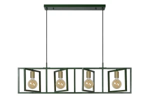 LUUK Zielony 4xE27 Lampa wisząca