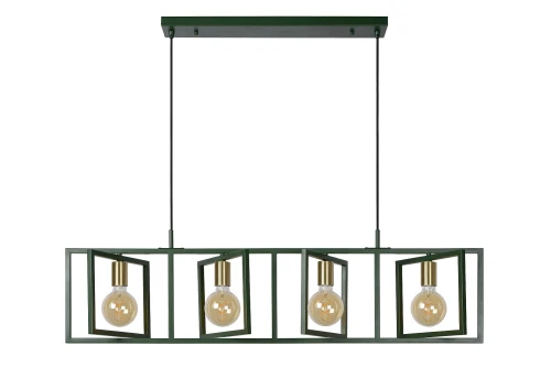 Lampa wisząca LUUK Zielony 4xE27 Lucide 00426/04/33 | 5411212108043 noxbox lampynox www.lampynox.pl