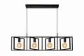 Lampa wisząca ROTAX Czarny 4xE27 Lucide 21426/04/30 | 5411212211415 noxbox lampynox www.lampynox.pl