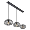 Potrójna lampa wisząca MANUELA Czarna 3xE27 Lucide 78474/03/30 | 5411212782878 noxbox lampynox www.lampynox.pl